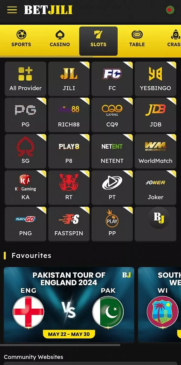 Betjili app TOC