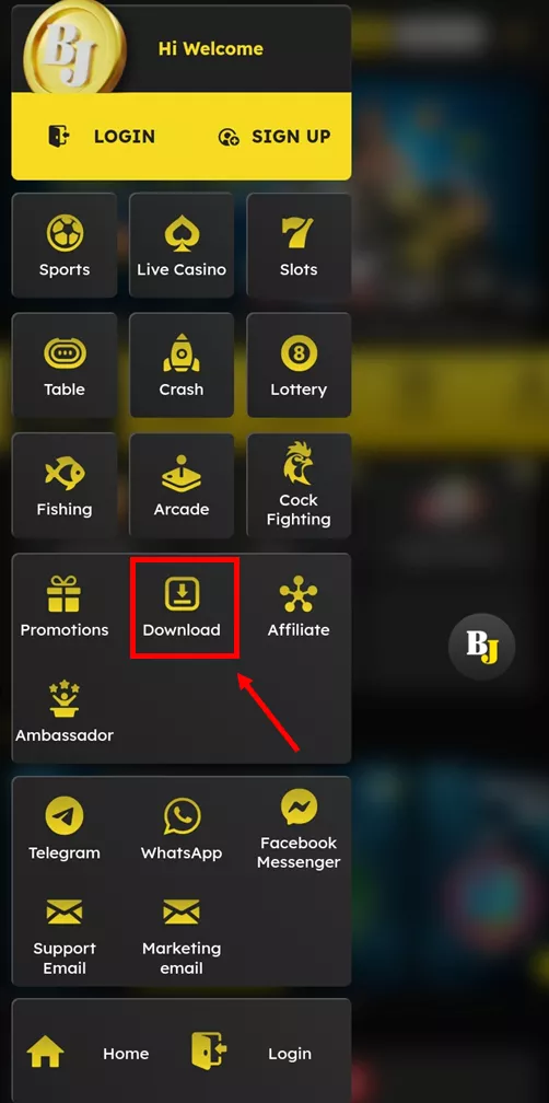 Betjili app TOC